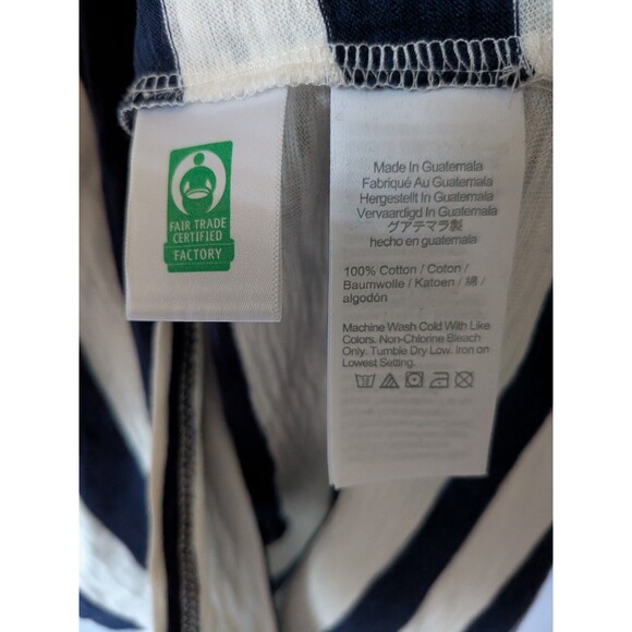 J. Crew Dress Womens M Blue Stripes Cotton Tank Sundress Beach Cover Resort NWT - Picture 7 of 10